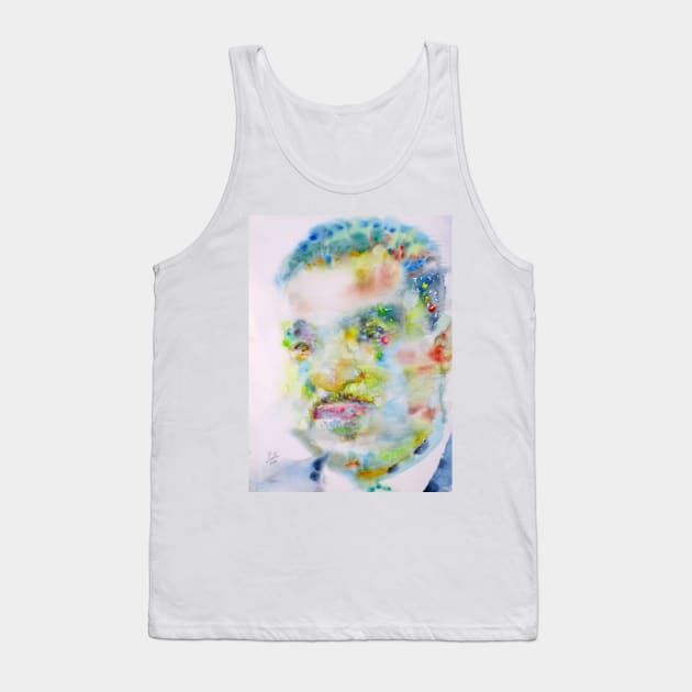 MARTIN LUTHER KING Jr. - watercolor portrait .3 Tank Top by lautir